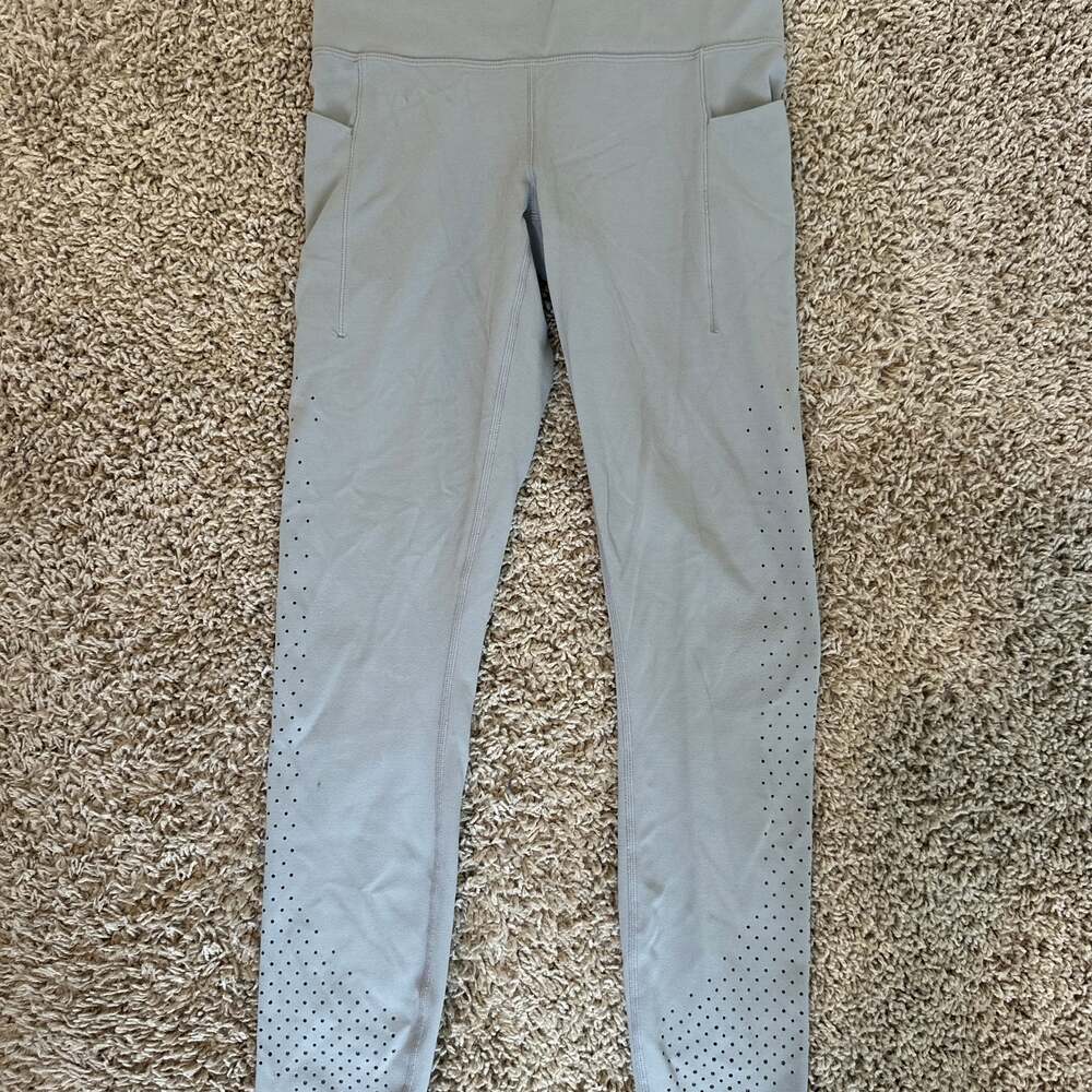 Athleta Chakra 7/8 Tight Perforated High-Waisted Leggings with Side Pockets